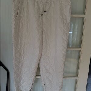 NEW Future Collective Quilted Joggers - Pearl White for women